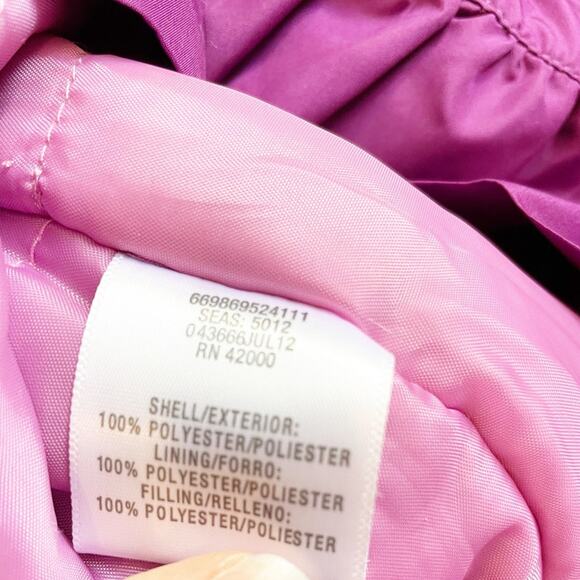 Athletech Girls Jacket with Hood Purple Light/Medium Warm Size XL (14-16) - Picture 7 of 8